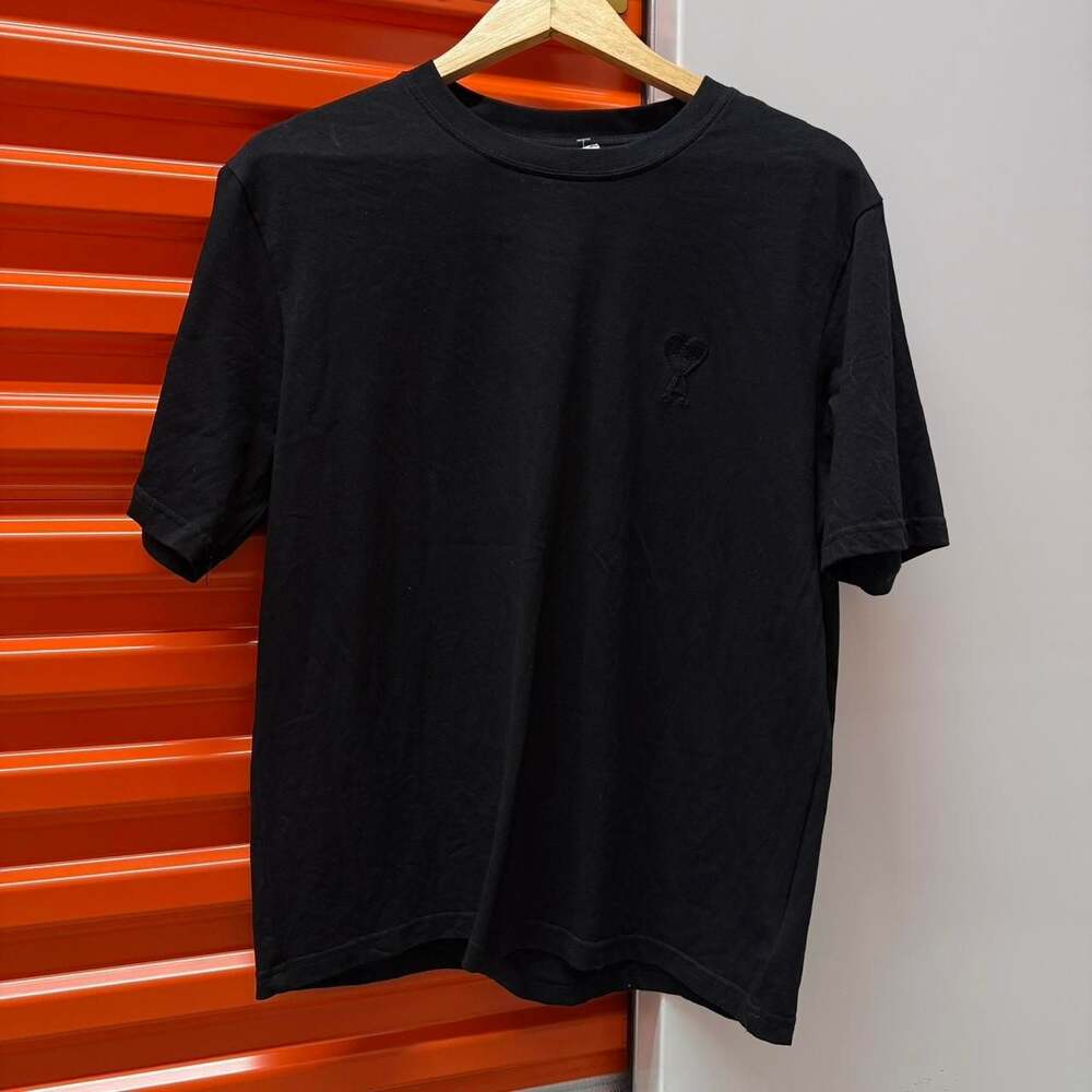 Ami Paris Alexandre Mattiussi Heart Logo T-Shirt Black